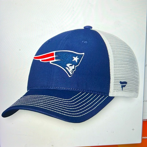 NWT New England Patriots Trucker Hat Fanatics Fundamental one size - Picture 2 of 5